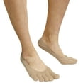 thumbnail image 5 of Couver Unisex Super Low Cut 5 Finger No Show Toe socks, Beige, Small, 5 of 8