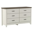thumbnail image 3 of Lancaster Wood 6 Drawer Dresser, Ivory, by Hillsdale Living Essentials, 3 of 17