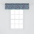 thumbnail image 2 of Ambesonne Botanical Window Valance, Spice Basil Leaves Motifs, 54" X 12", Dark Seafoam Pale Purple Dark Grey, 2 of 3