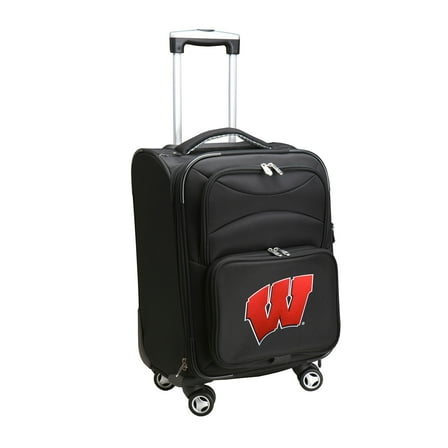 MOJO Black Wisconsin Badgers 21" Softside Spinner Carry-On