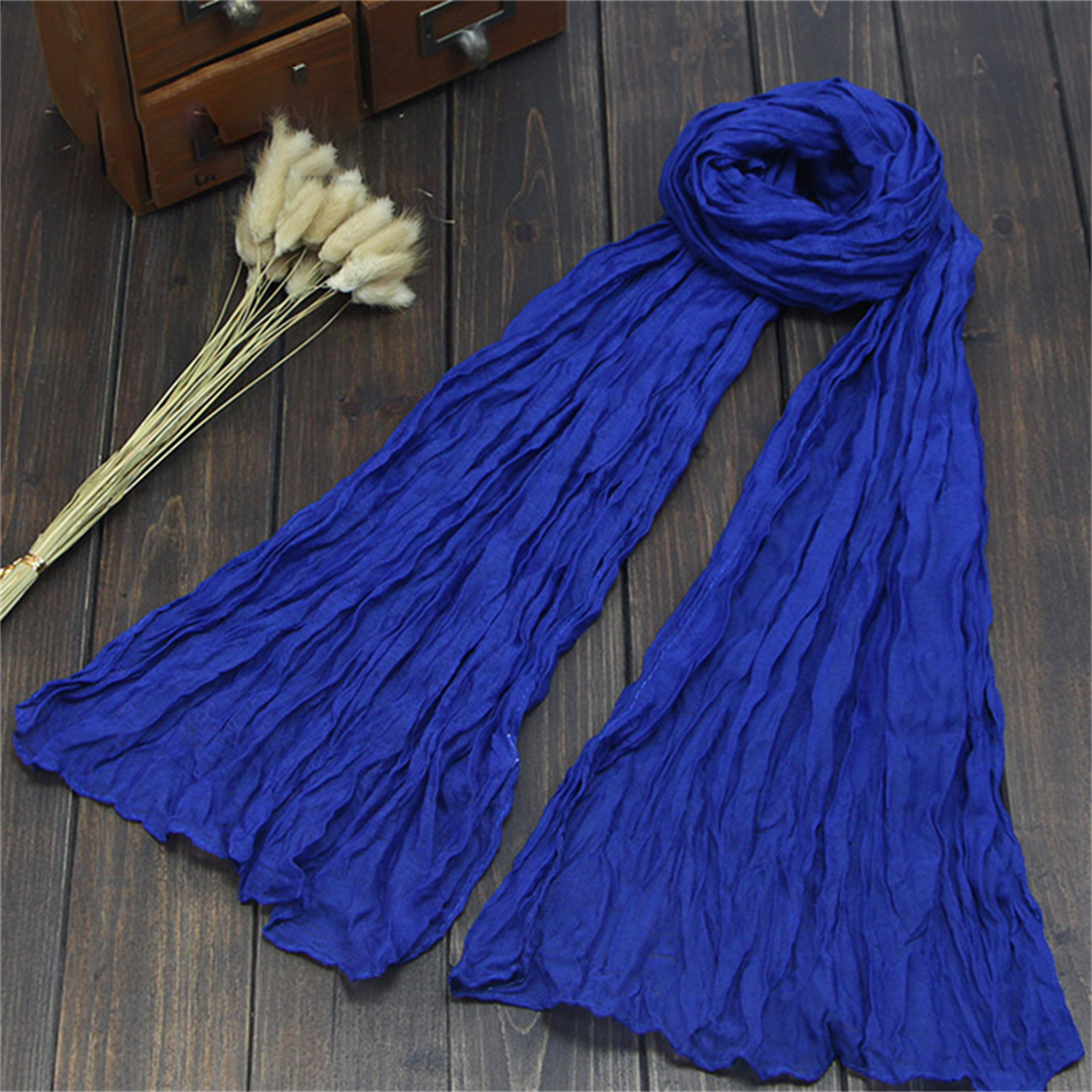 Warm Wrap Royal Blue Pfizer Women Solid Scarf Classic Wraps Shawl Stole Kuwait Ubuy