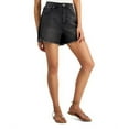 thumbnail image 3 of INC International Concepts Womens Crochet Trim Raw Hem Denim Shorts Washed Black 12, 3 of 3