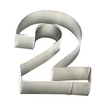 OFFIGAM Stainless Steel Cookie Mold Silver Number 2 Shape 1 Pc 7.6 x 5.6 x 1.4in Baking Tools