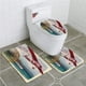 thumbnail image 1 of ABPHQTO Aventura Aventura real Cita Costa y un viaje en avión rojo Viaje Juego de alfombras de baño de 3 piezas Alfombra de baño Alfombra de contorno y tapa de inodoro, 1 of 2