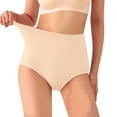 thumbnail image 2 of GEWSEY Women Shapewear Tummy Control Underwear,High Waisted Body Shaper Panties,Seamless Brief Girdle Panty for Women (Beige, XXL), 2 of 9