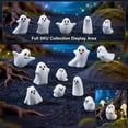 thumbnail image 2 of Ceramic Ghost Figurine Small Single Piece for Indoor Halloween Home Decor, 2 of 6