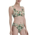 thumbnail image 2 of Daiia Palm Trees and Tropical printed 2 piece Swimsuit Bikinis for Women High Waisted Racerback Bathing Suits Summer Tummy Control Scoop Neck Swimwear-XX-Large, 2 of 8