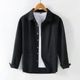 thumbnail image 1 of pstuiky Camisas para hombre de manga larga, Camiseta de manga larga con botones y cuello vuelto de color liso para hombre top de hombre xl, 1 of 6