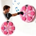 thumbnail image 2 of Hearth & Gear Machine de Boxe Murale Musicale avec Connexion de Boxe Lumières LED Colorées 5 Vitesses Réglables Modes d'Entraînement Multiples Roue de Yoga Sangle de Flexibilité Robuste pour Danse Traversin de Yoga Rectangulaire, 2 of 7