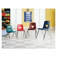 thumbnail image 2 of Lorell, 18" Seat-height Stacking Student Chairs, 4 / Carton, Burgundy, 2 of 8