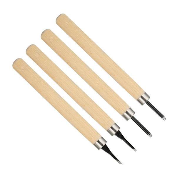 Juego de Cuchillos de Talla de Madera de 4 Piezas Afilador Manual Cuchillos de Sello de Goma Juego de Herramientas de Talla Cuchillo de Talla para Grabado y Talla de Sello de Goma ANGGREK Otros