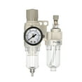 thumbnail image 1 of ikayaa 1/4'' PT Air Filter Pressure Regulator Combo AFC2000 Water Oil Trap Separator Air Tool Compressor Filter Filter Trap Air Drying System Manual Drainage, 1 of 7