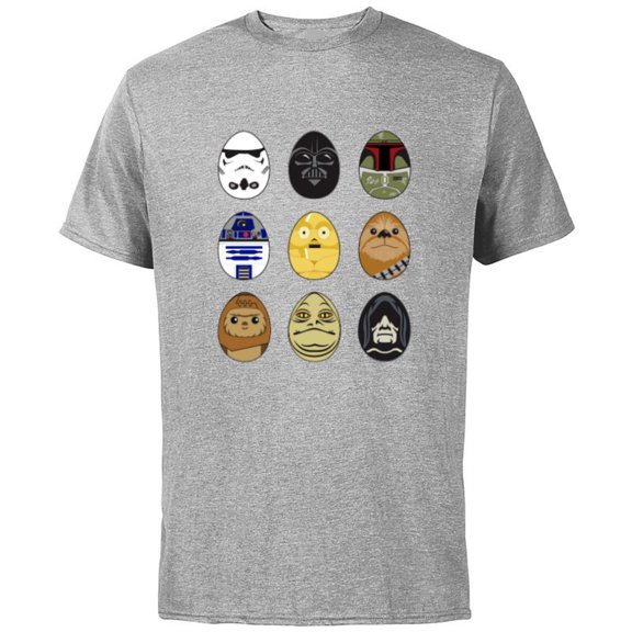 Star Wars Original Trilogy Classic Characters Easter Eggs - Short Sleeve Cotton T-Shirt for Adults - Customized-Athletic Heather