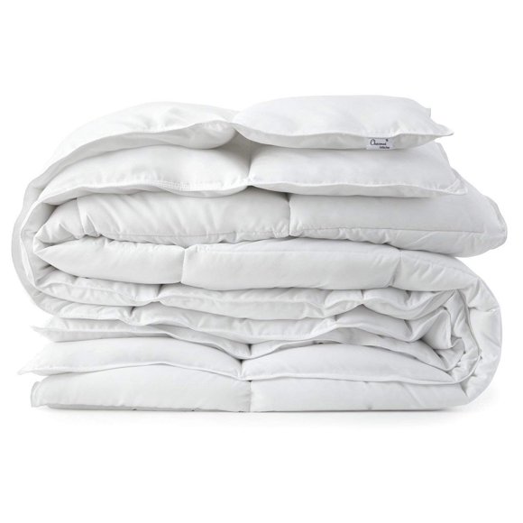 Chezmoi Collection Light Warmth White Down Alternative Comforter Duvet Insert, Oversized King Size