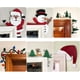 thumbnail image 4 of Adorno navideño de madera para puerta de 2024: adorno navideño para puerta, marco de esquina, decoración de pared decorativa, estante de ventana vintage de madera pintado a mano, adorno navideño de Pa, 4 of 6
