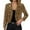 A-Brown, variant on Women's Sequin Jacket Open Front Mesh Bolero Cardigan long sleeve Sheer Cropped Casual Party Coat Red,M