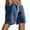 432-Navy, variant on LIIPEE Men Casual Shorts Solid Color Loose Fit Elastic Waist Drawstring Jacquard Shorts With Pockets Male Breathable Hiking Shorts,Brown,L