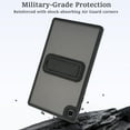 thumbnail image 5 of Dteck Case for Samsung Galaxy Tab A9 Plus 11 Inch (SM-X210/X215/X216/X218), Slim Lightweight Shell TPU Bumper + PC Translucent Matte Anti-Scratch Back Cover with Kickstand, Black, 5 of 8