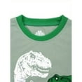 thumbnail image 3 of Bellafa Toddler Kids Boys Long Sleeve Top and Pants Pajamas Set Cotton 2 Piece Dinosaur Slpeepwear Set For 2-10 Years, 3 of 7