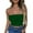 Green, variant on Womens Fashion Tube Tops Solid Color Sleeveless Bandeau Tops Strapless Crop Tops White