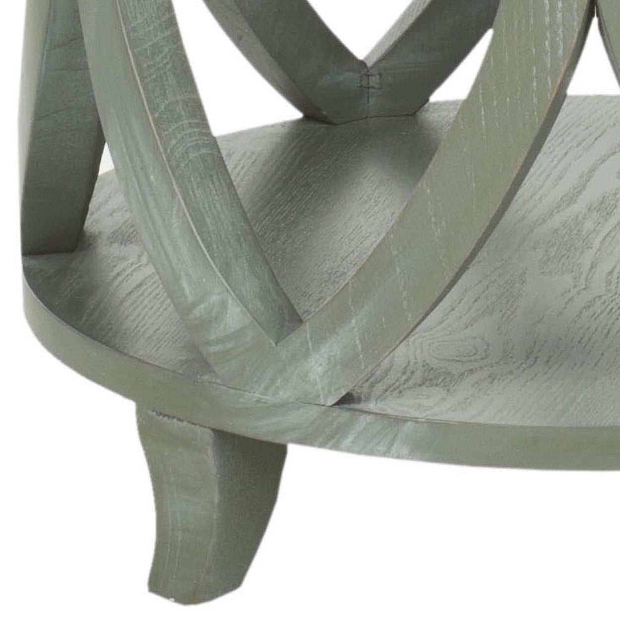 SAFAVIEH Janika Contemporary Glam Solid Round Accent Table, French Grey