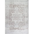 thumbnail image 5 of Machine Washable Area Rug Non Slip Backing & Ultra-Thin & Stain Resistant & Eco Friendly & Family and Pet Friendly - Himalayas Vintage&Modern Floral Traditional Abstract Beige & Creme Design, 5 of 5