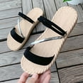 thumbnail image 3 of Anuirheih Slip on Sandals Women,Women's Breathable Non-slip Casual Sandals Ladies Footwear Flat Beach Shoes(Black), 3 of 9