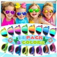 thumbnail image 2 of Gafas de sol GIFTINBOX Kids Neon Bulk, paquete de 16, de 3 a 8 años, con protección UV400, 2 of 7