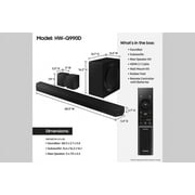 SAMSUNG Q-series 11.1.4 ch. Wireless Dolby ATMOS Soundbar + Rear Speakers with Q-Symphony HW-Q990D