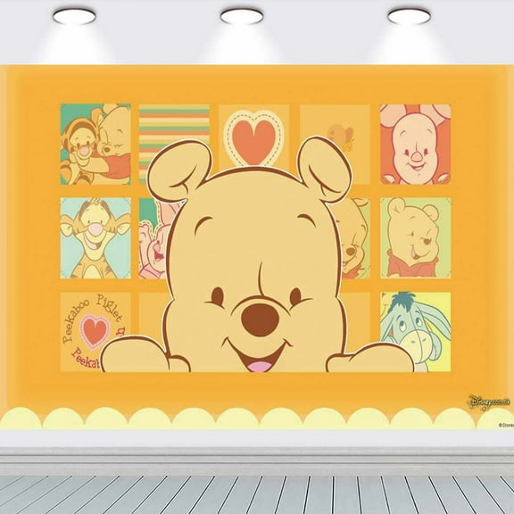 Winnie the Pooh Taspestry Wall Decor school Background Backdrop Party Supplies Banner Poster Decor Decorations
