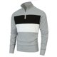 thumbnail image 1 of Blusa y camisa de cuello alto de manga larga para hombre, estilo británico, estilo retro, con cremallera, manga larga, jersey de temperamento, blusa de poliéster para hombre, 1 of 8