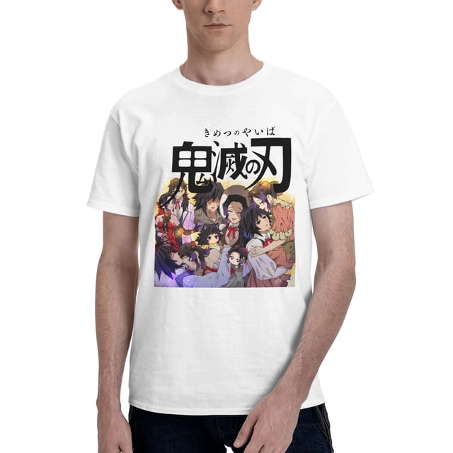 Camiseta de Manga Corta para Hombres Kimetsu no Yaiba