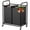 Black, variant on SUOERNUO Laundry Hamper Basket 2 Bag Laundry Sorter Cart with Rolling Removable Bags Laundry Organizer Cart for Clothes Storage, Beige