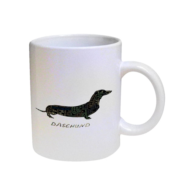 KuzmarK Coffee Cup Mug Pearl Iridescent White - Daschund Daschund Camouflage
