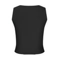 thumbnail image 5 of Besolor Women's Summer Crop Tank Top Lace Trim Sleeveless Basic Tee Shirts Casual Slim Fitted Going out Blouse, 5 of 5