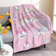 thumbnail image 3 of Nuevo Manta de felpa de gato KT Sanrio, colcha suave con dibujos animados para niños, dormitorio de estudiantes, manta para siesta, Sábana bonita, ligera y cómoda, 3 of 4