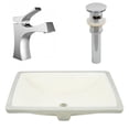 thumbnail image 1 of American Imaginations 20.75-in. W CSA Rectangle Bathroom Undermount Sink Set In Biscuit - Chrome Hardware - Overflow Drain Incl. AI-27099, 1 of 9