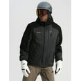 thumbnail image 3 of GEMYSE Men's Mountain Waterproof Ski Snow Jacket Winter Windproof Rain Coat(Iron Grey,L), 3 of 5