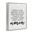 thumbnail image 2 of Stupell Industries Bless Us O Lord Before Meal Prayer Subtle Birch Typography Graphic Art Gray Framed Art Print Wall Art, 16x20, by Lettered and Lined, 2 of 5