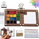 thumbnail image 1 of Kit Acuarela Portatil, Mini Set de Acuarelas para Viaje, con Paleta de Madera, Cuaderno, 12/24 Colores​​, Travel Watercolor Set, Regalos, 1 of 3