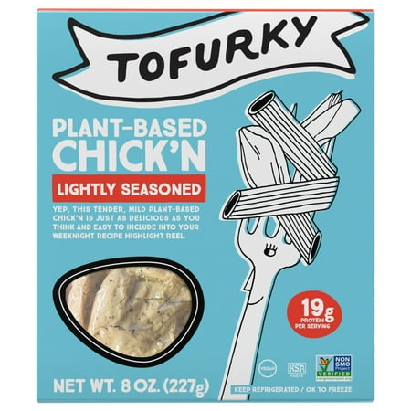 Tofurky Plant-Based Lightly Seasoned Chick'n, 8 oz