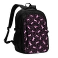 thumbnail image 1 of Fotbe Breast Cancer Awareness3 Mochila con Estampado y Puerto USB para Hombre y Mujer, Mochila Antirrobo, Mochila de Viaje, Mochila Escolar, Mochila Universitaria, 1 of 7