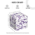 thumbnail image 4 of Naloa Lavender Flowers Tissue Box CoverLeather Tissue Holder Square Facial Tissue Case Facial Paper Organizer Dispenser for Bathroom, Vanity Countertop, Tabletop, Car, 4 of 8