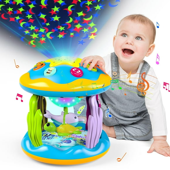 Proyector musical giratorio 4 en 1 Baby Toy Letapapa de 6 a 12 meses