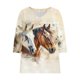 thumbnail image 4 of TaTaai Womens 3/4 Sleeve V Neck Printed Tops Casual Loose Fit Pullover Blouses Soft Lightweight Comfy Spring Summer Daily Wear Shirts for Women Gift, 4 of 5