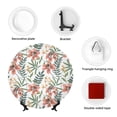 thumbnail image 4 of Salouo Lilies Flowers Pattern Bone China Decorative Plate,Holiday Decor Decorative Ceramic Plates with Stand Elegant Home DéCor for Hallway/Living Room/Bedroom-6in, 4 of 6