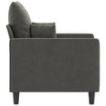 thumbnail image 2 of vidaXL Fauteuil Gris Foncé 60 cm Velours, 2 of 5