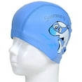 thumbnail image 1 of Swimming Cap for Children Waterproof Swimming Cap Ear Protection Fabric Hood Blue, 1 of 3