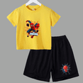 thumbnail image 5 of Conjunto de verano de Marvel Spider-Man para bebé adolescente, camiseta para niño, pantalones cortos, conjunto de 2 piezas, ropa deportiva de manga corta para niño y niña, marca de dibujos animados pa, 5 of 5