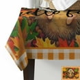 thumbnail image 2 of Fall Maple Leaves Rectangle Tablecloths 60x140,Thanksgiving Animal Buffalo Plaid Orange Table Cloth Table Cover Indoor/Outdoor Tabletop Decor for Wedding Holiday Party Dinner Baby Shower, 2 of 7